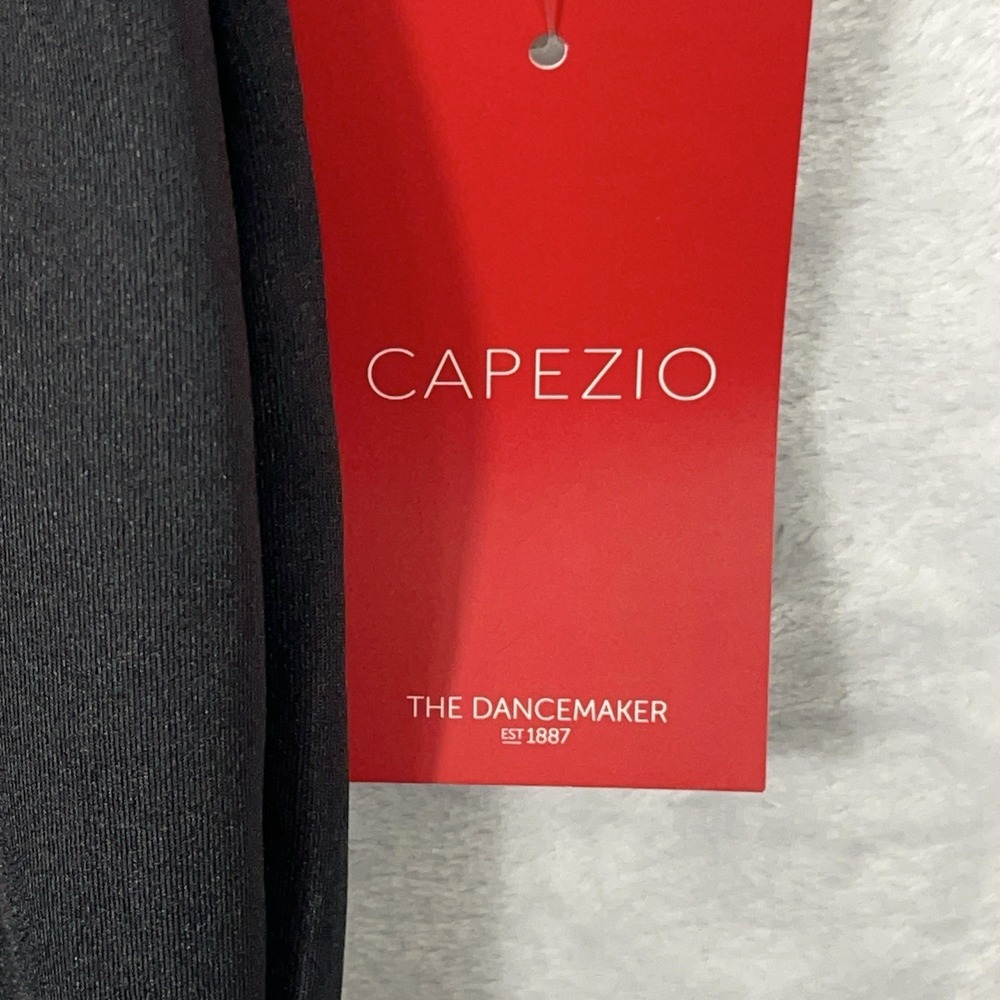 NWT Capezio Long Sleeve Unitard XL Black Full Length Dance TB114 - Picture 3 of 11
